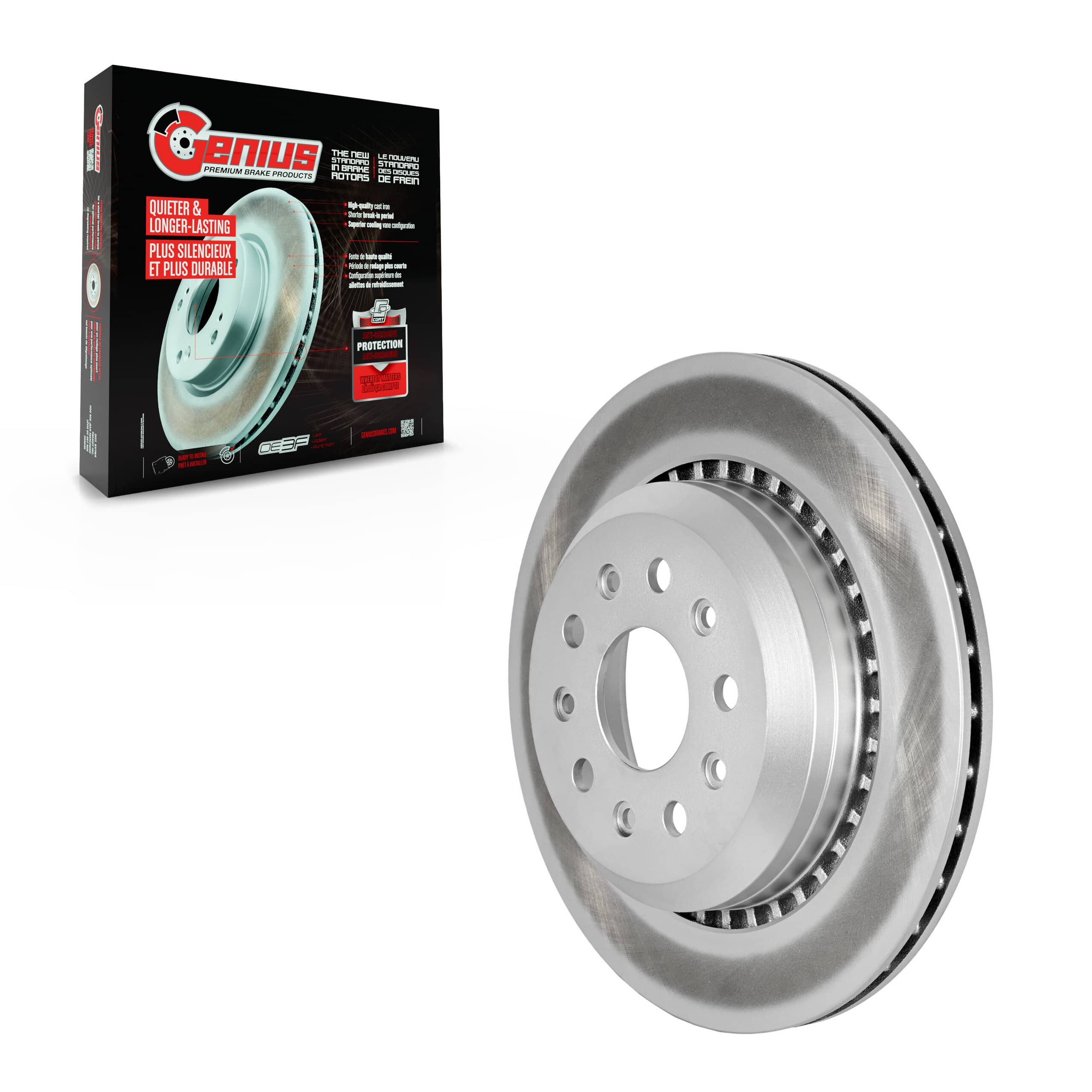 Genius - GCR-782625 - Rear Disc Brake Rotor