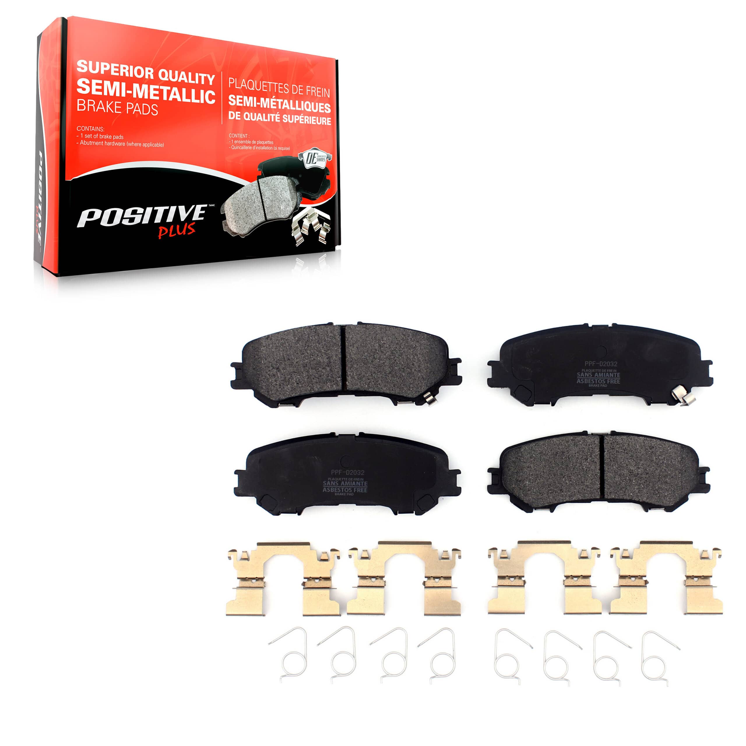 Positive Plus - PPF-D2032 - Rear Disc Brake Pad