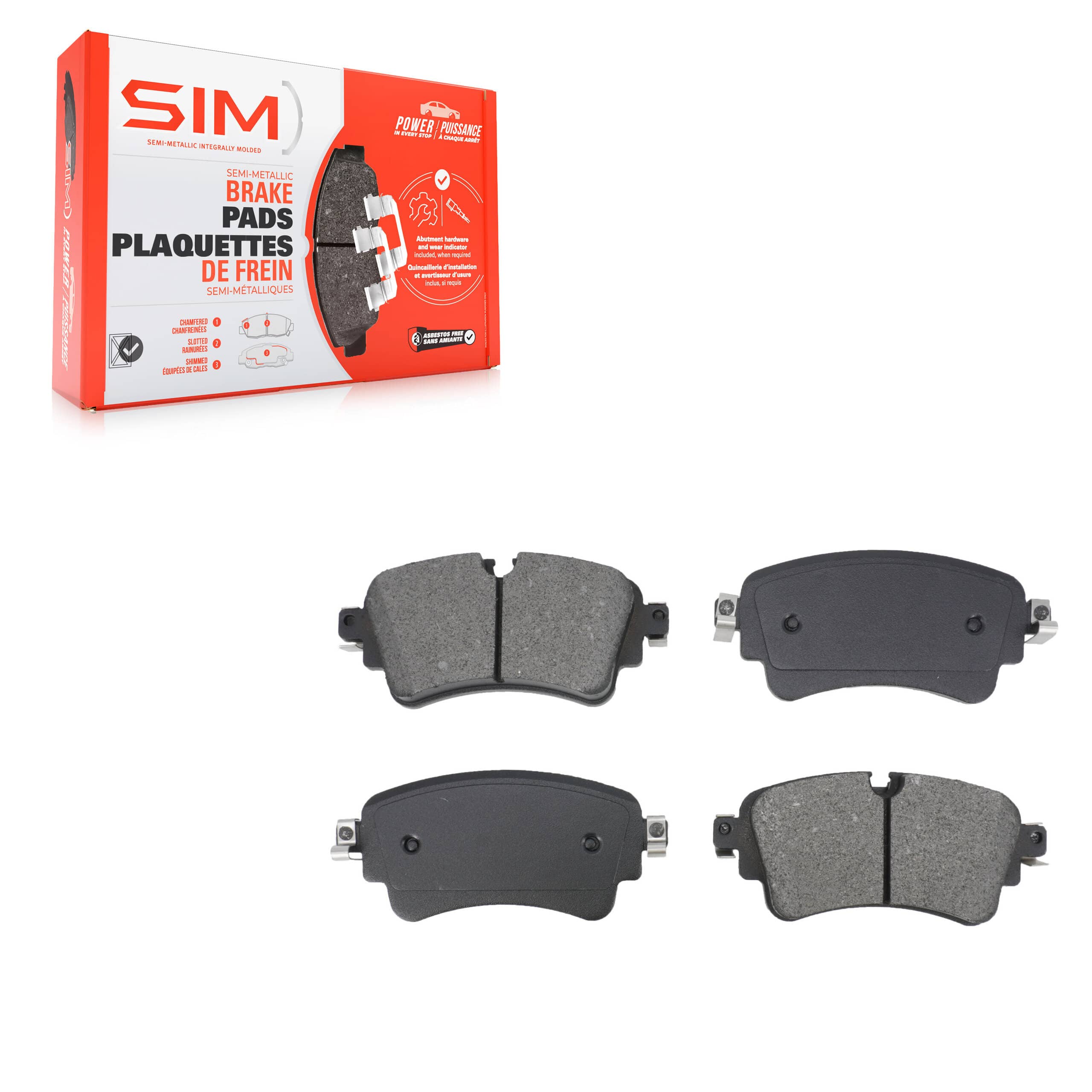 SIM - SIM-1898 - Rear Disc Brake Pad