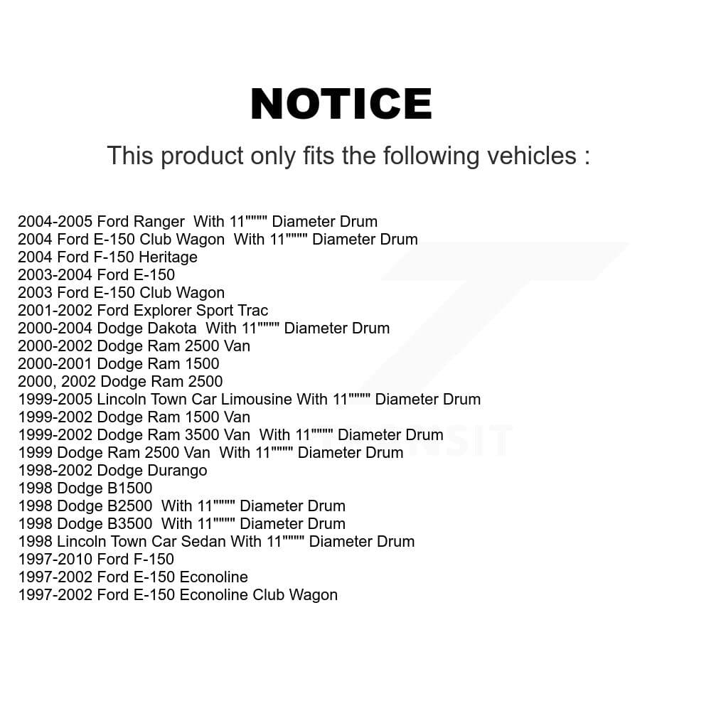 Top Quality - 13-H7298 - Rear Drum Brake Hardware Kit image 6
