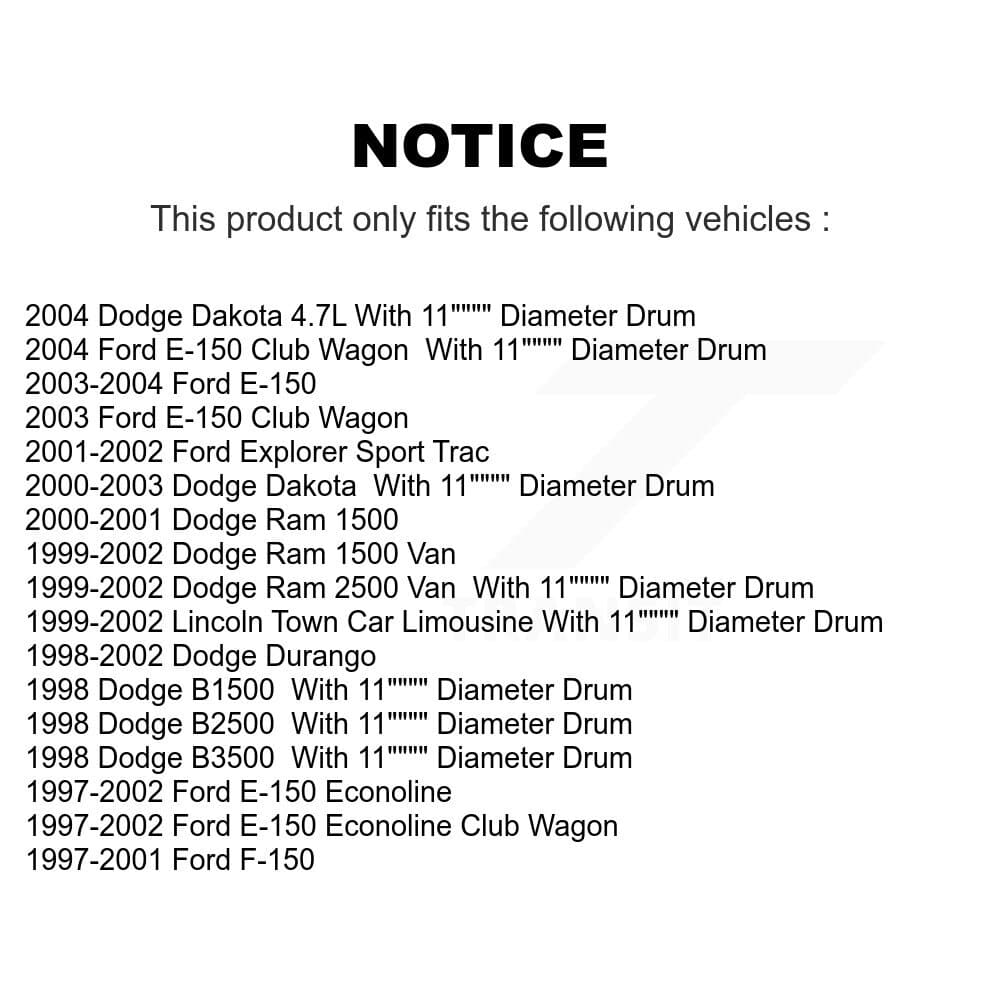 Top Quality - KNH-100124 - Rear Drum Brake Shoe Kits image 12