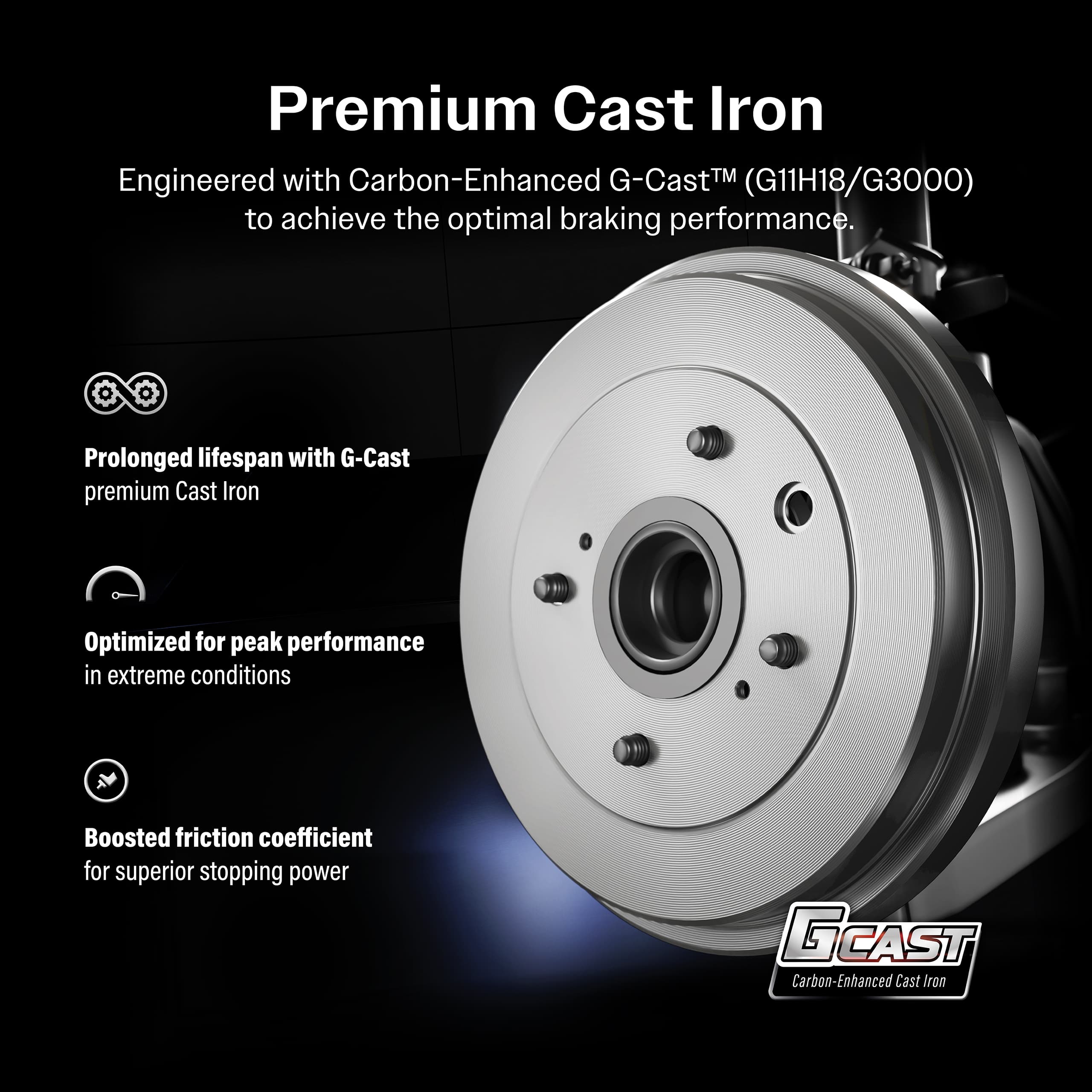 Genius - GCR-97836C - Rear Drum Brake and Hub Assembly image 8