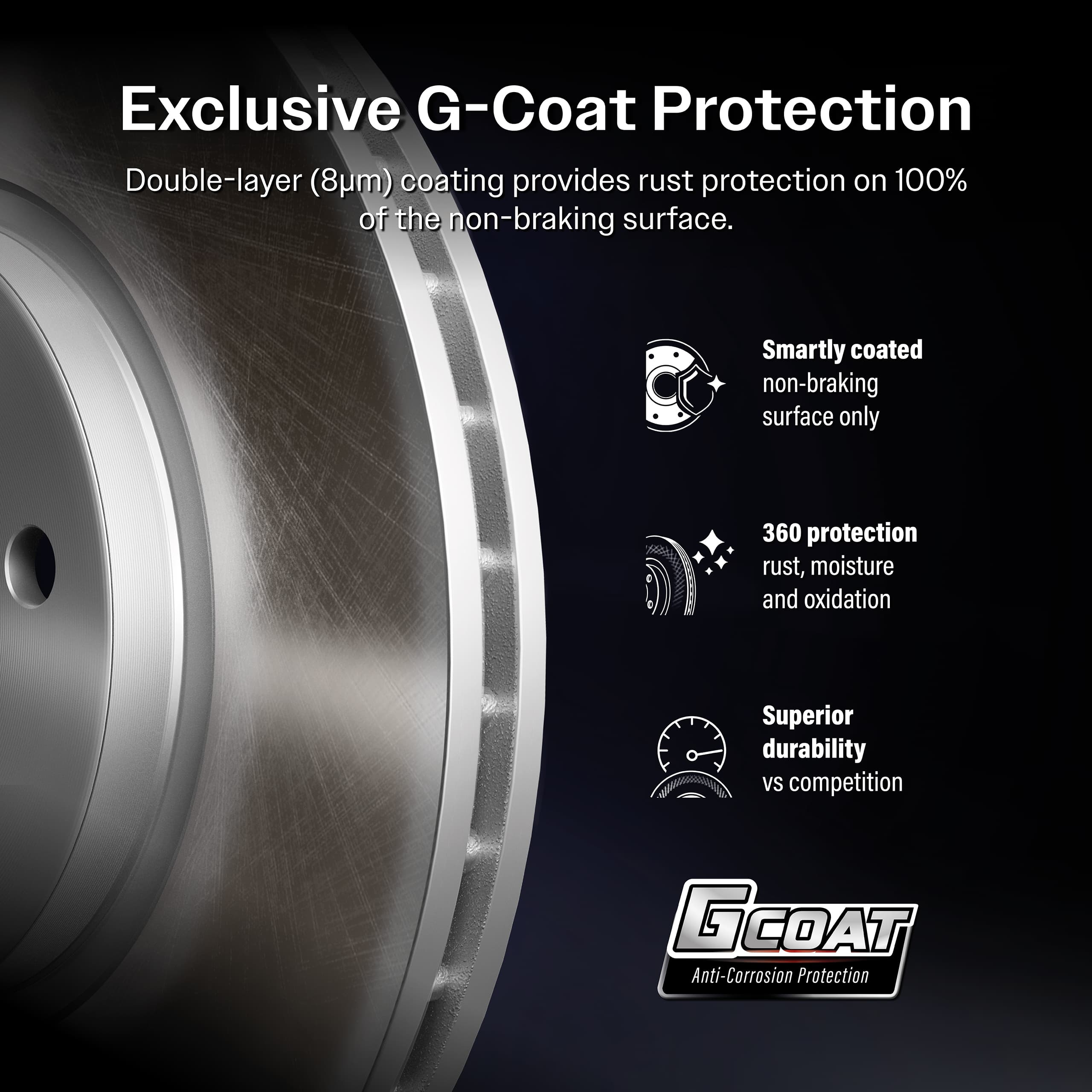 Genius - GCR-G8456 - Front Disc Brake Rotor image 7