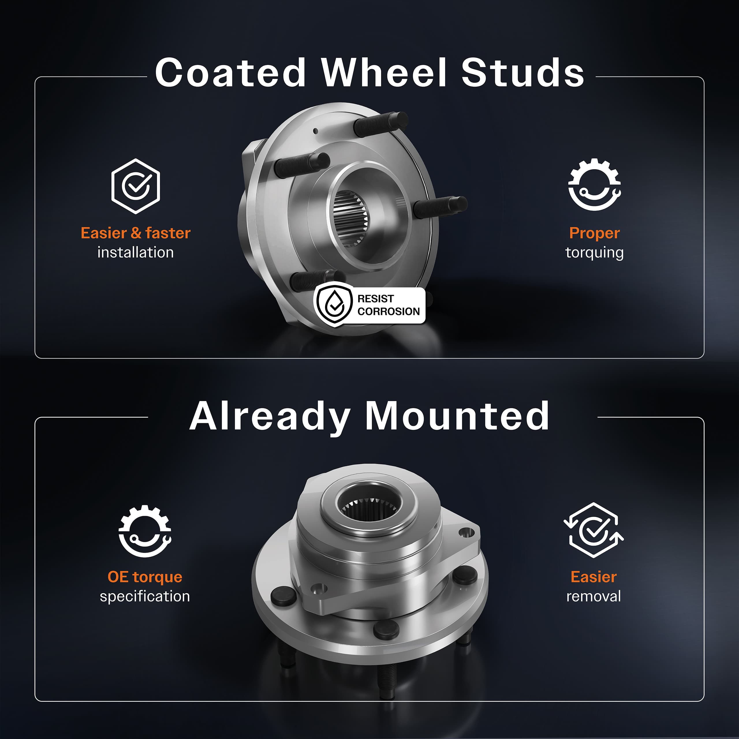 Kugel - 70-513402 - Front Wheel Bearing and Hub Assembly image 4