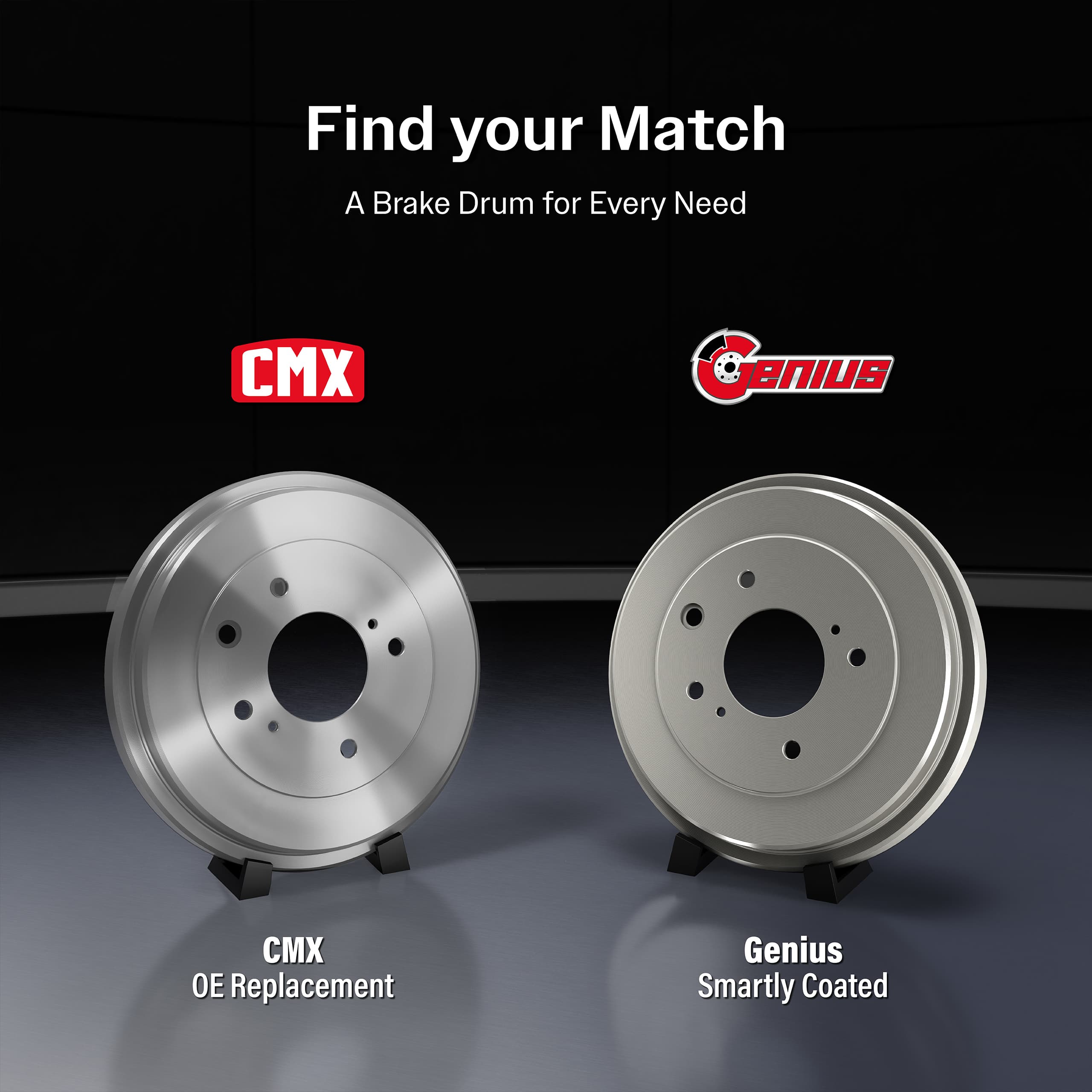 Genius - GCR-97836C - Rear Drum Brake and Hub Assembly image 2