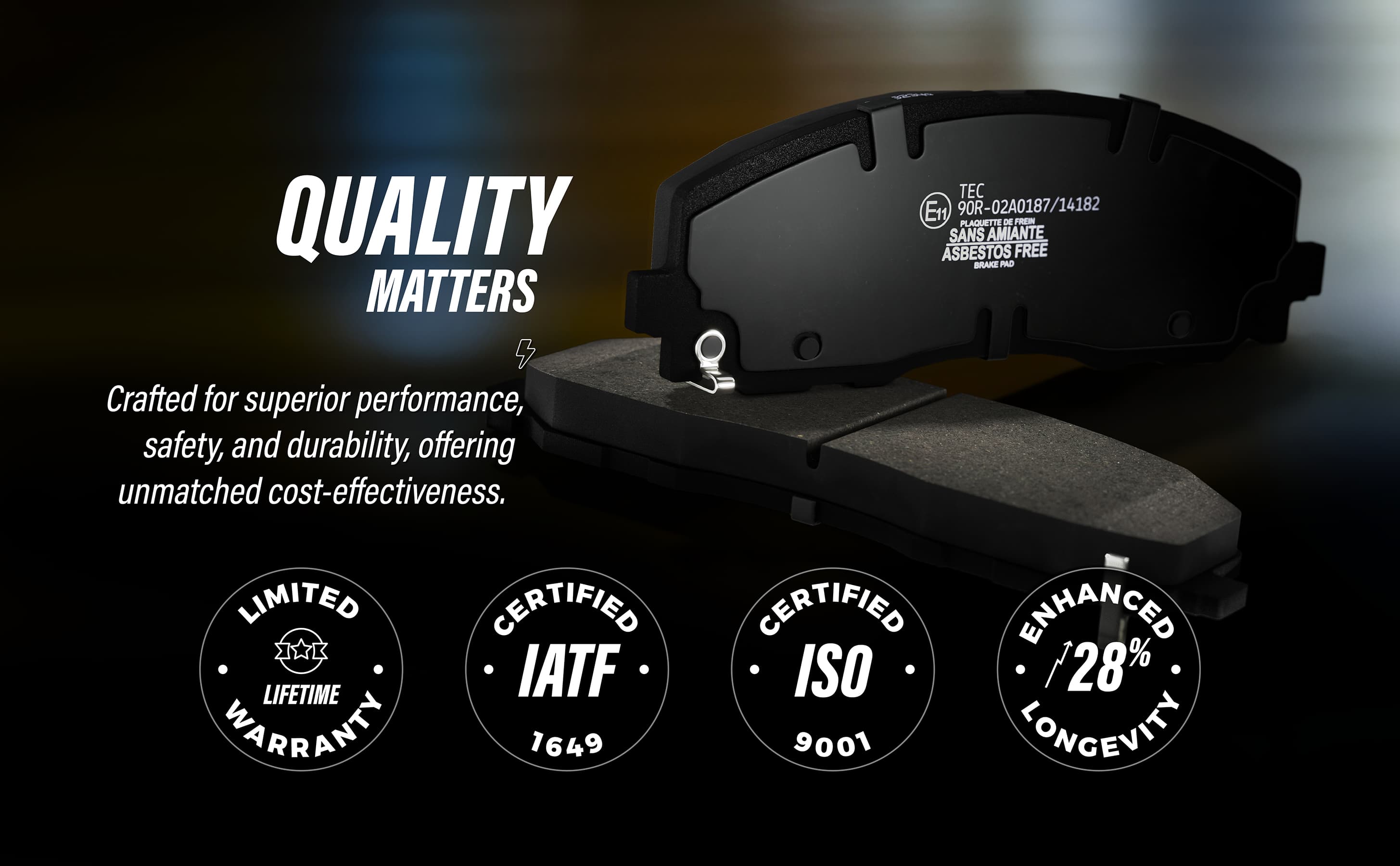 TEC - TEC-2065 - Front Disc Brake Pad image 10