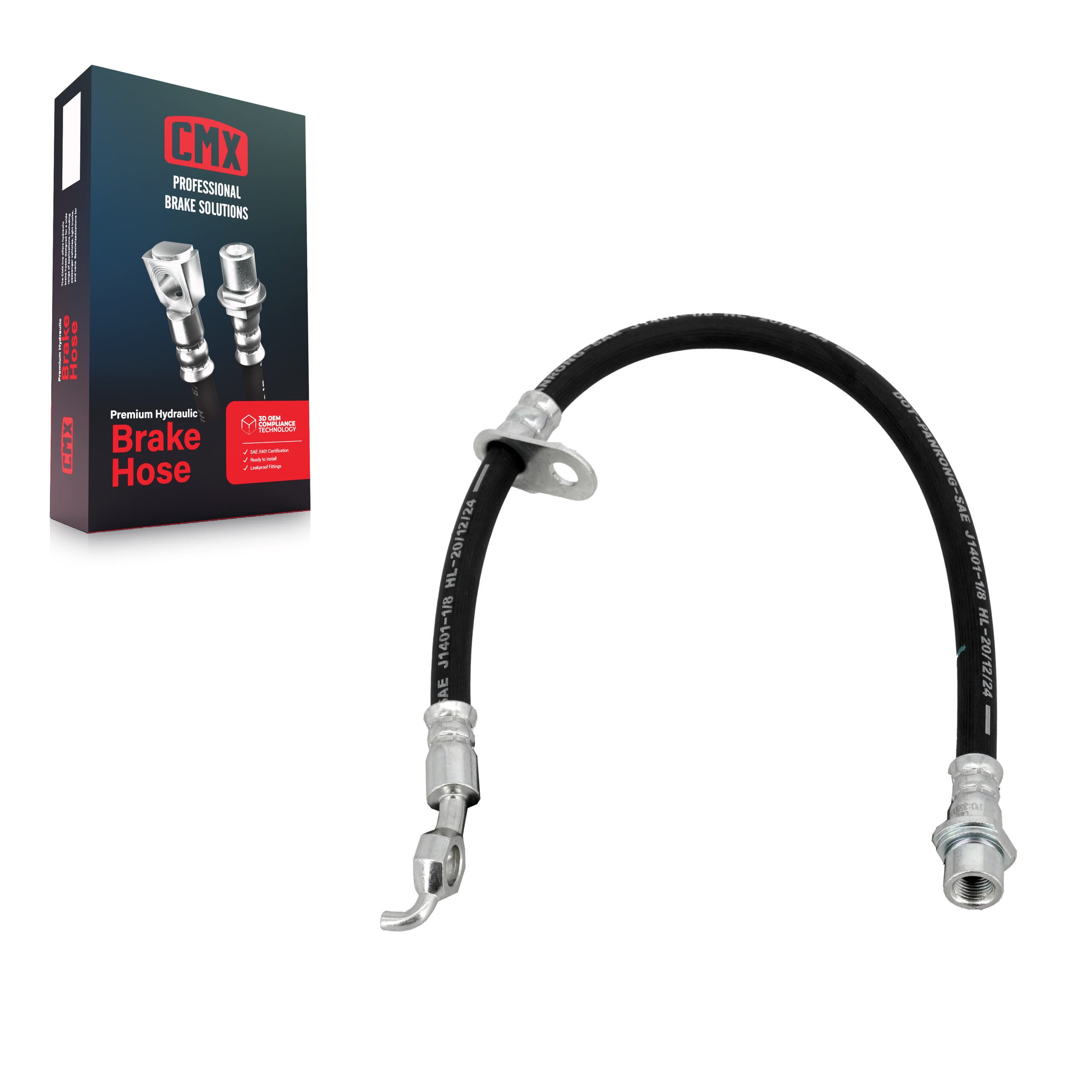 CMX - 12-H380236 - Front Left Brake Hydraulic Hose image 1