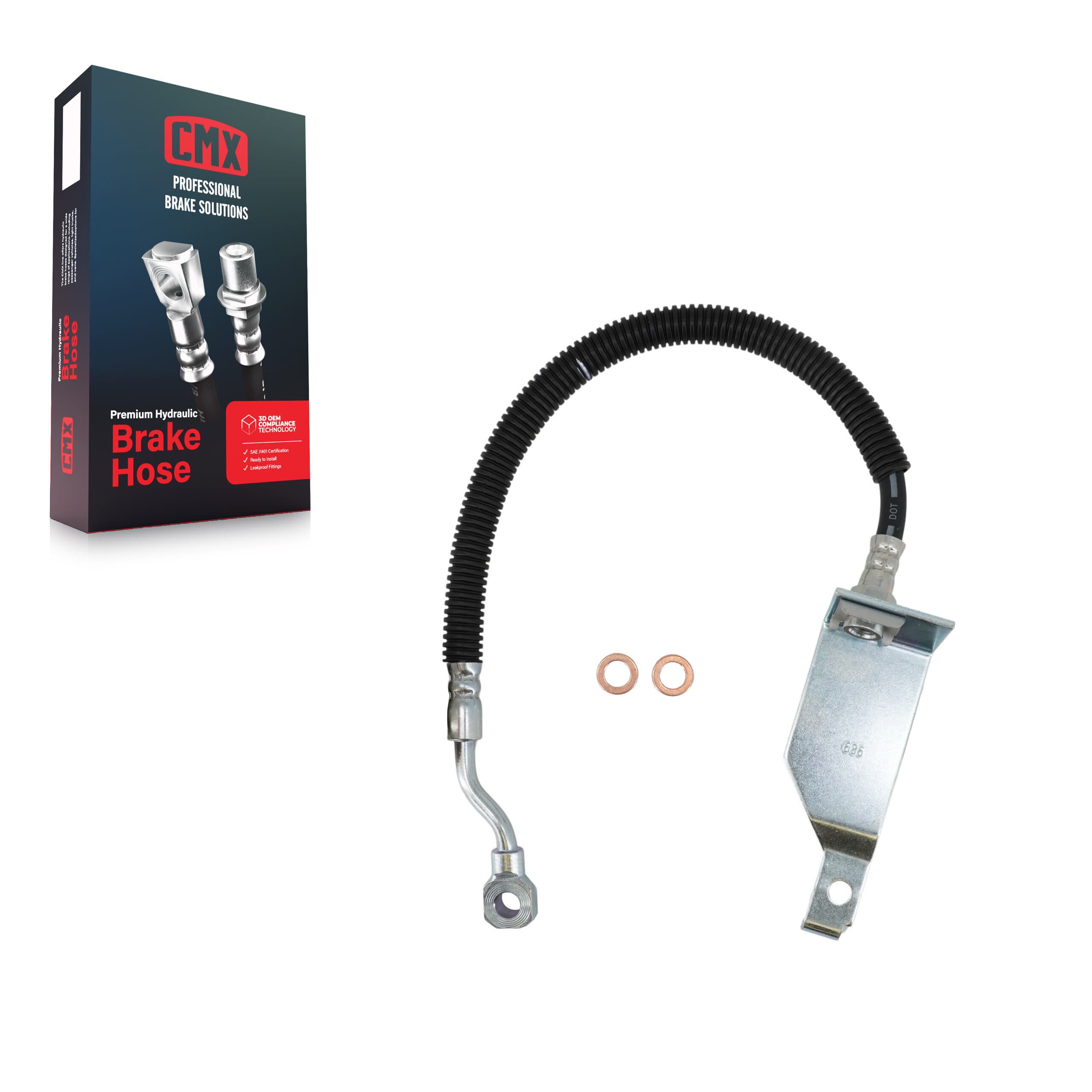 CMX - 12-H620043 - Rear Right Brake Hydraulic Hose image 1