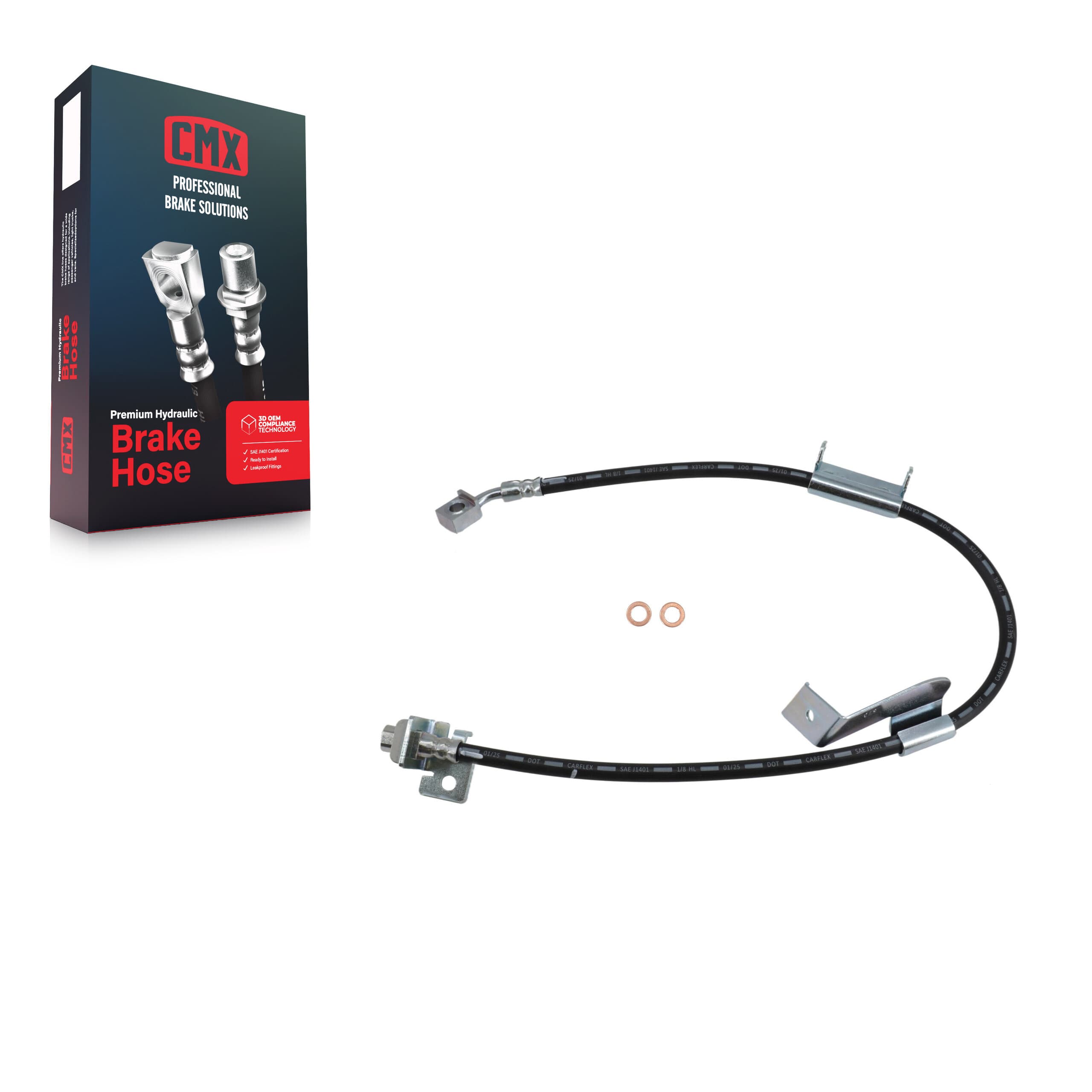 CMX - 12-H621679 - Front Left Brake Hydraulic Hose image 1