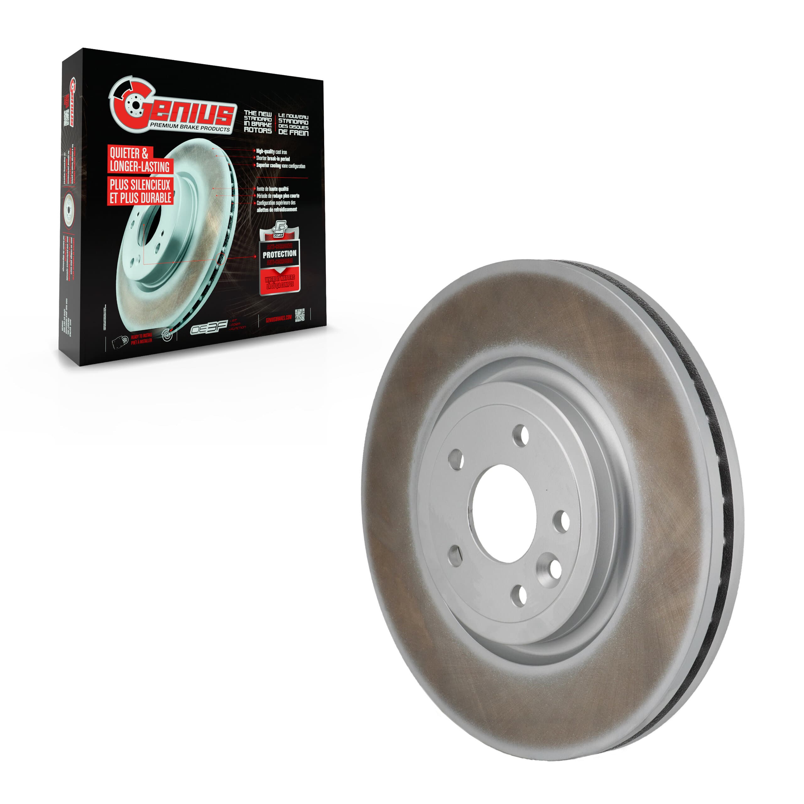 Genius - GCR-982009 - Front Disc Brake Rotor image 1
