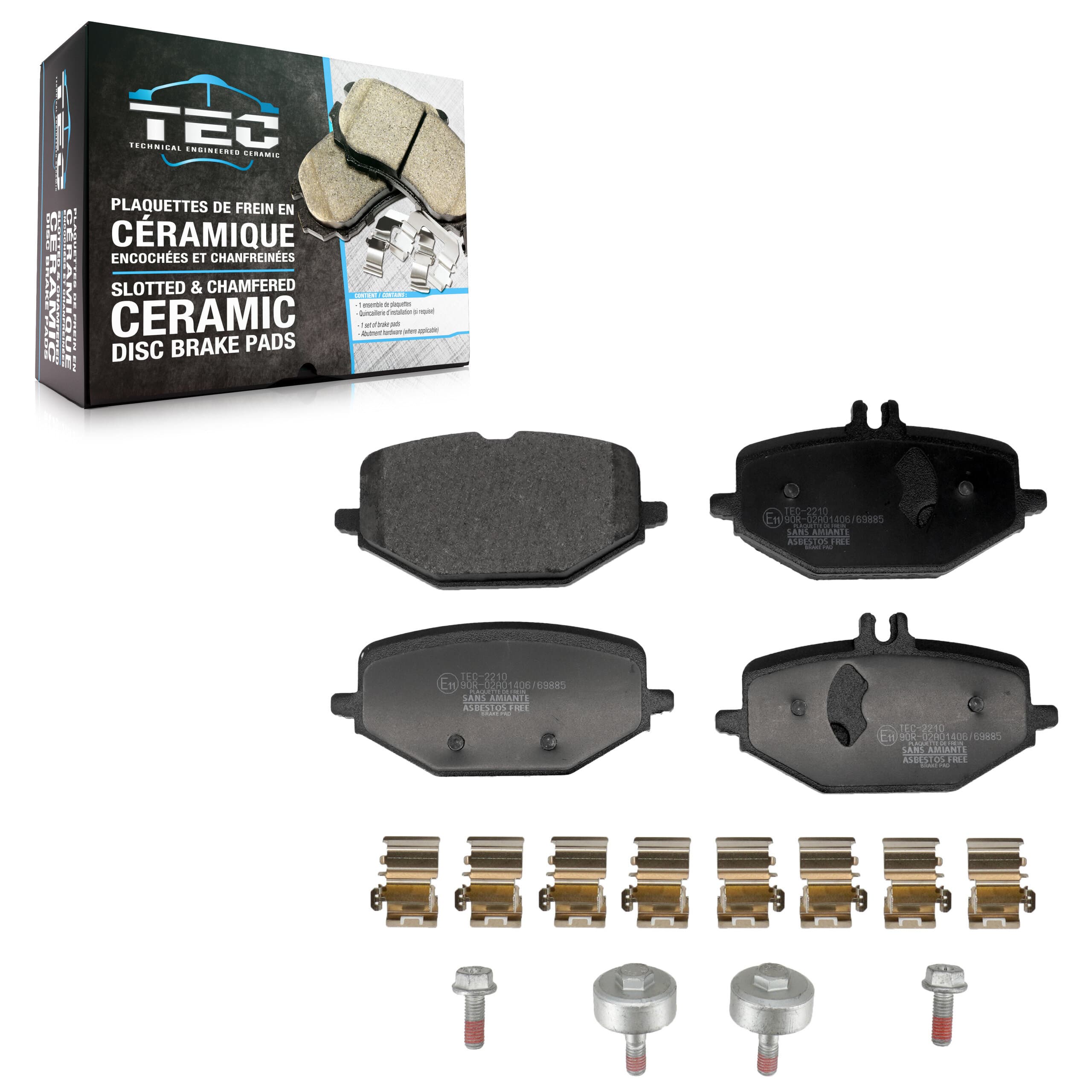 TEC - TEC-2210 - Rear Disc Brake Pad image 1